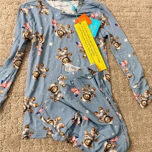 Posh peanut 2 pieceBear Print Pajamas